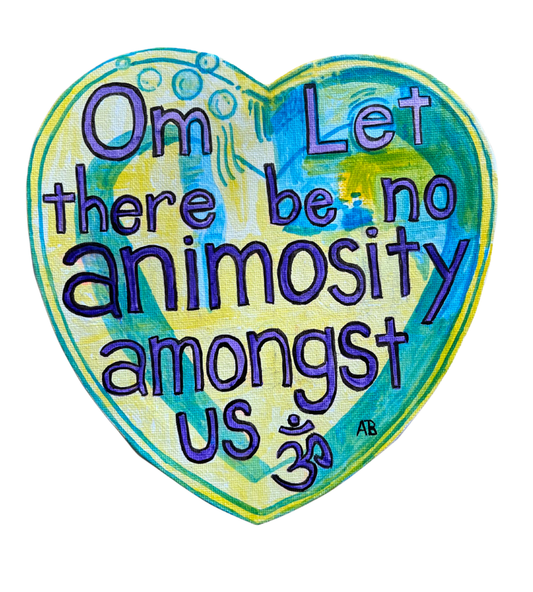 Shanti Prayer Heart - Arjuna Rigby Art and Lifestyle Store