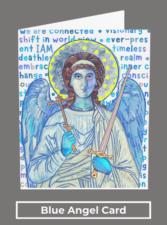 Blue Angel Greeting Card