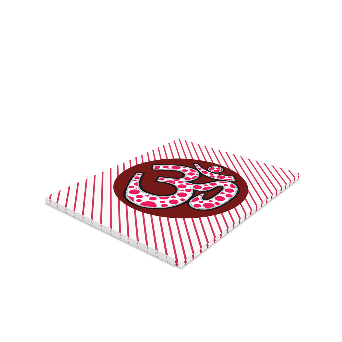 Polka Dot Om Greeting Card