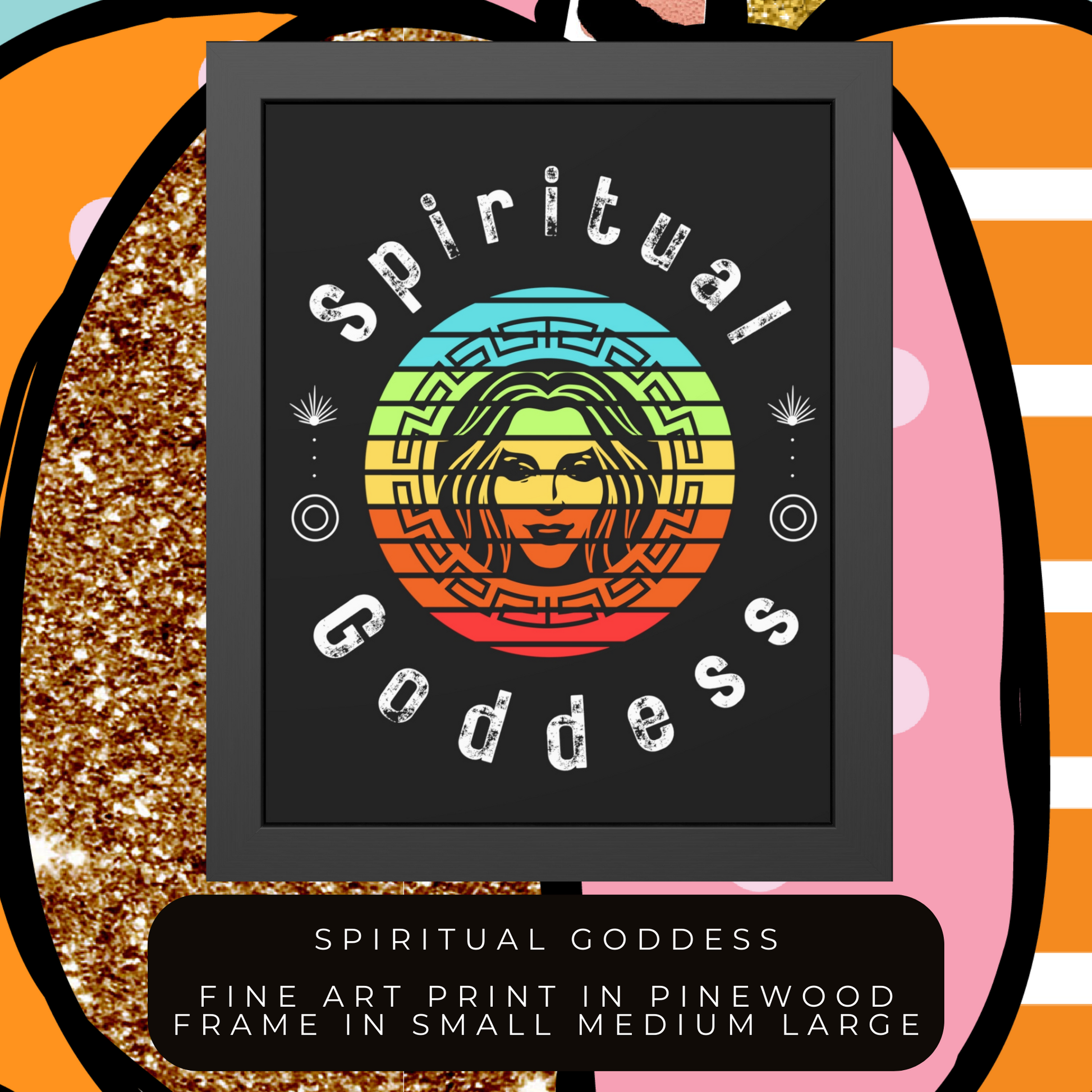 Spiritual Goddess Framed Fine Art Poster - Arjuna Rigby Art and Lifestyle Store