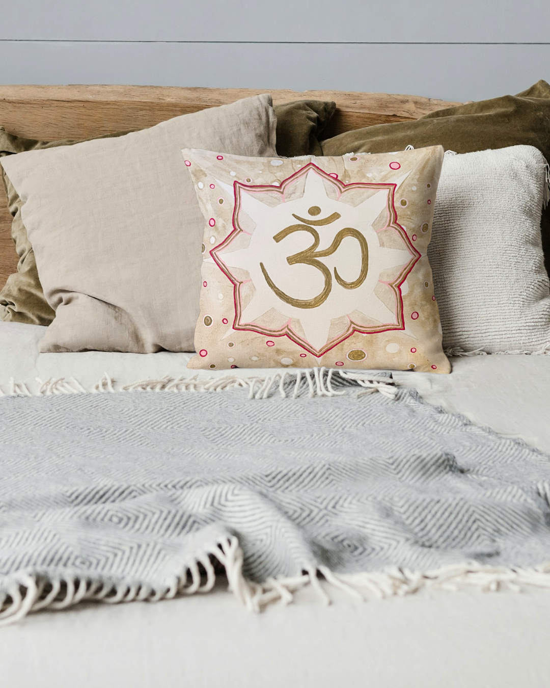 OM Throw Pillow