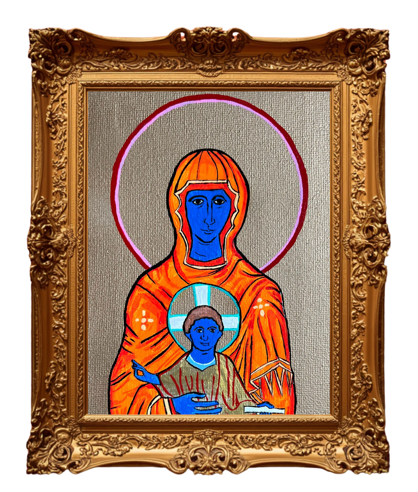 Christ and Theotokos - Arjuna Rigby Art and Lifestyle Store