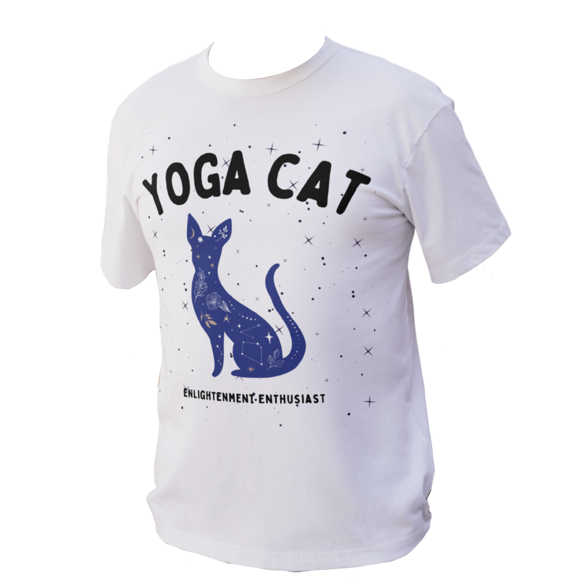 Yoga Cat T-Shirt - Arjuna Rigby Art and Lifestyle Store