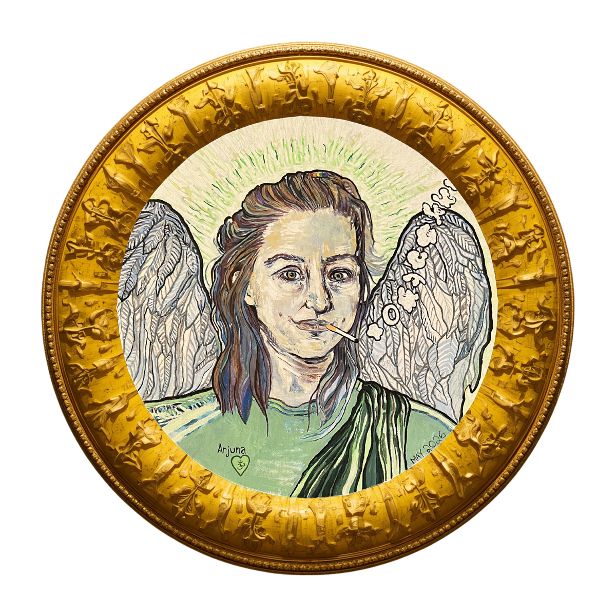 Angel Smoking - Arjuna Rigby Art and Lifestyle Store