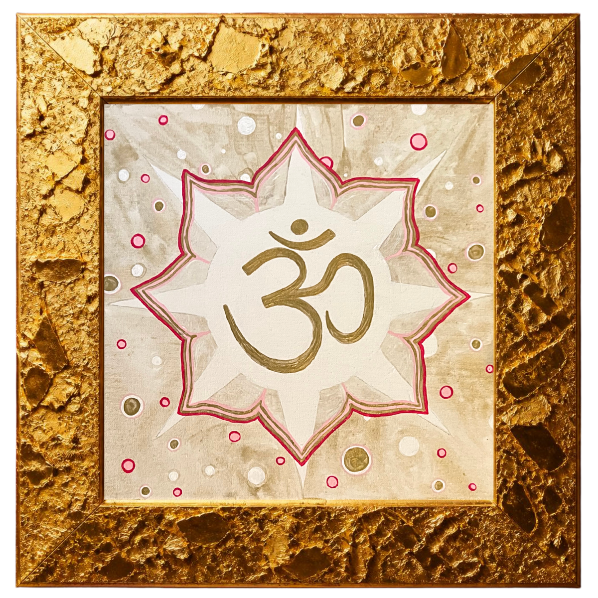 Gold & Pink Sunburst OM