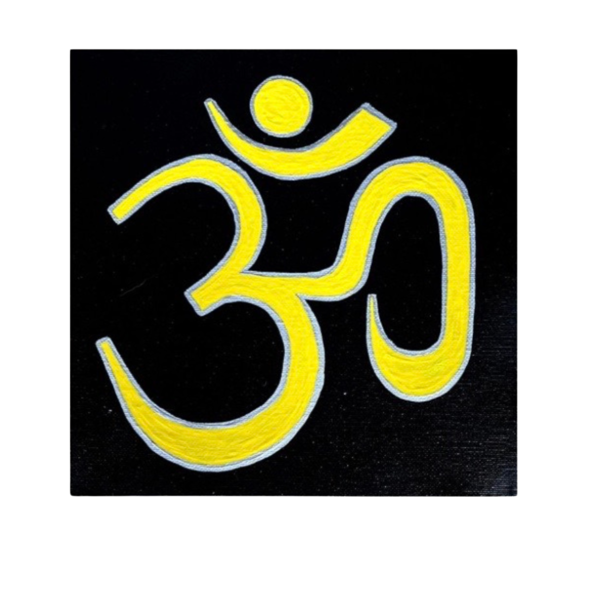 Yellow & Silver OM - Arjuna Rigby Art and Lifestyle Store