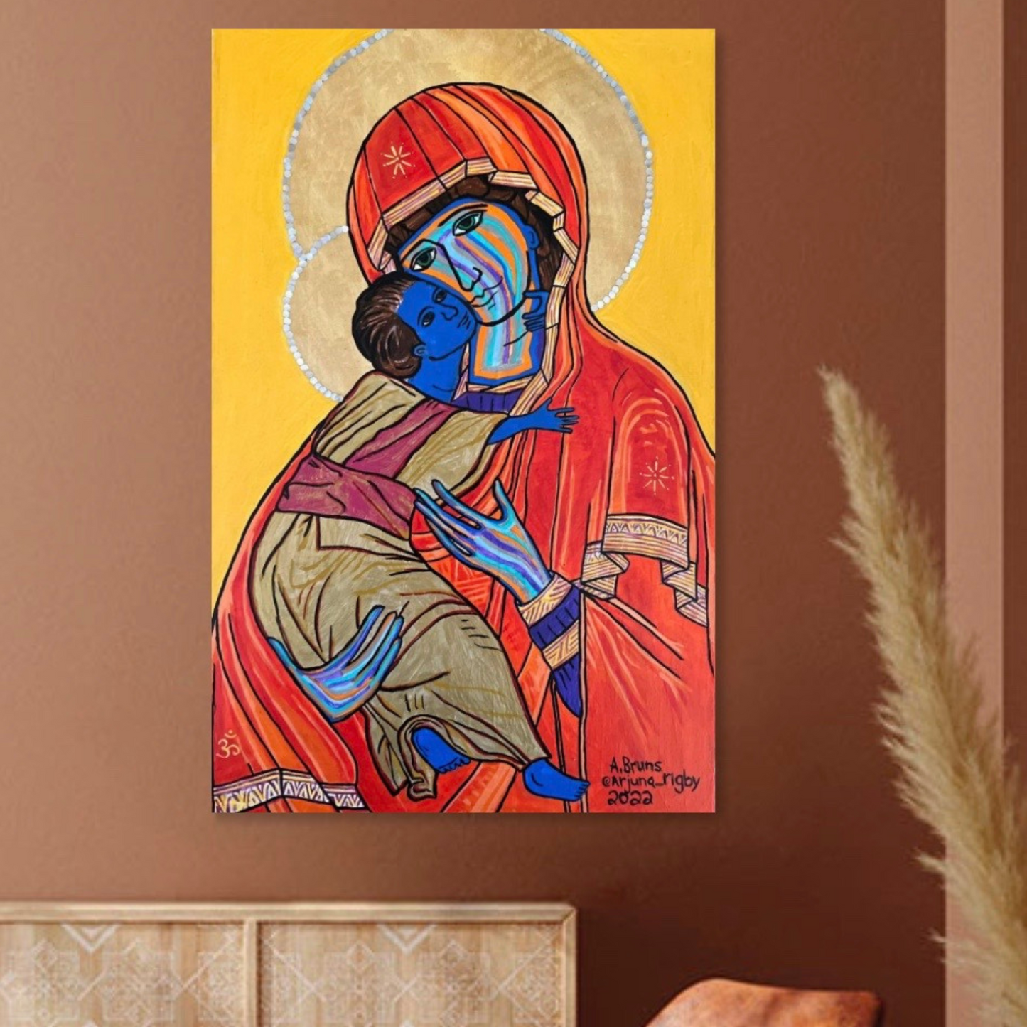 Christ Within - Original Acrylic Painting - Arjuna Rigby Art and Lifestyle Store