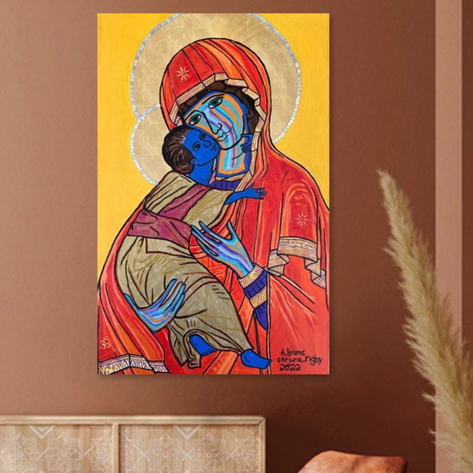 Christ Within - Original Acrylic Painting - Arjuna Rigby Art and Lifestyle Store
