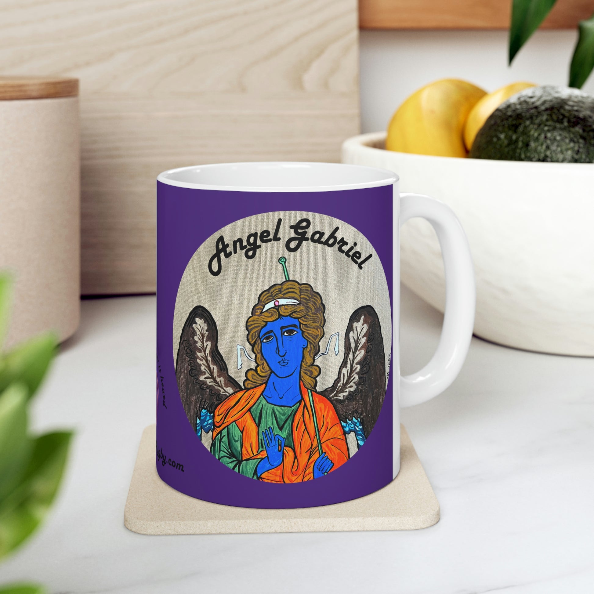 Angel Gabriel Mug - Arjuna Rigby Art and Lifestyle Store