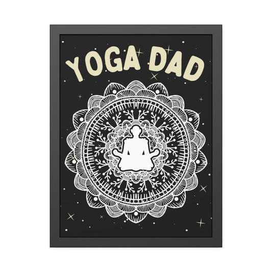 Yoga Dad Framed Fine Art Poster - Arjuna Rigby Art and Lifestyle Store