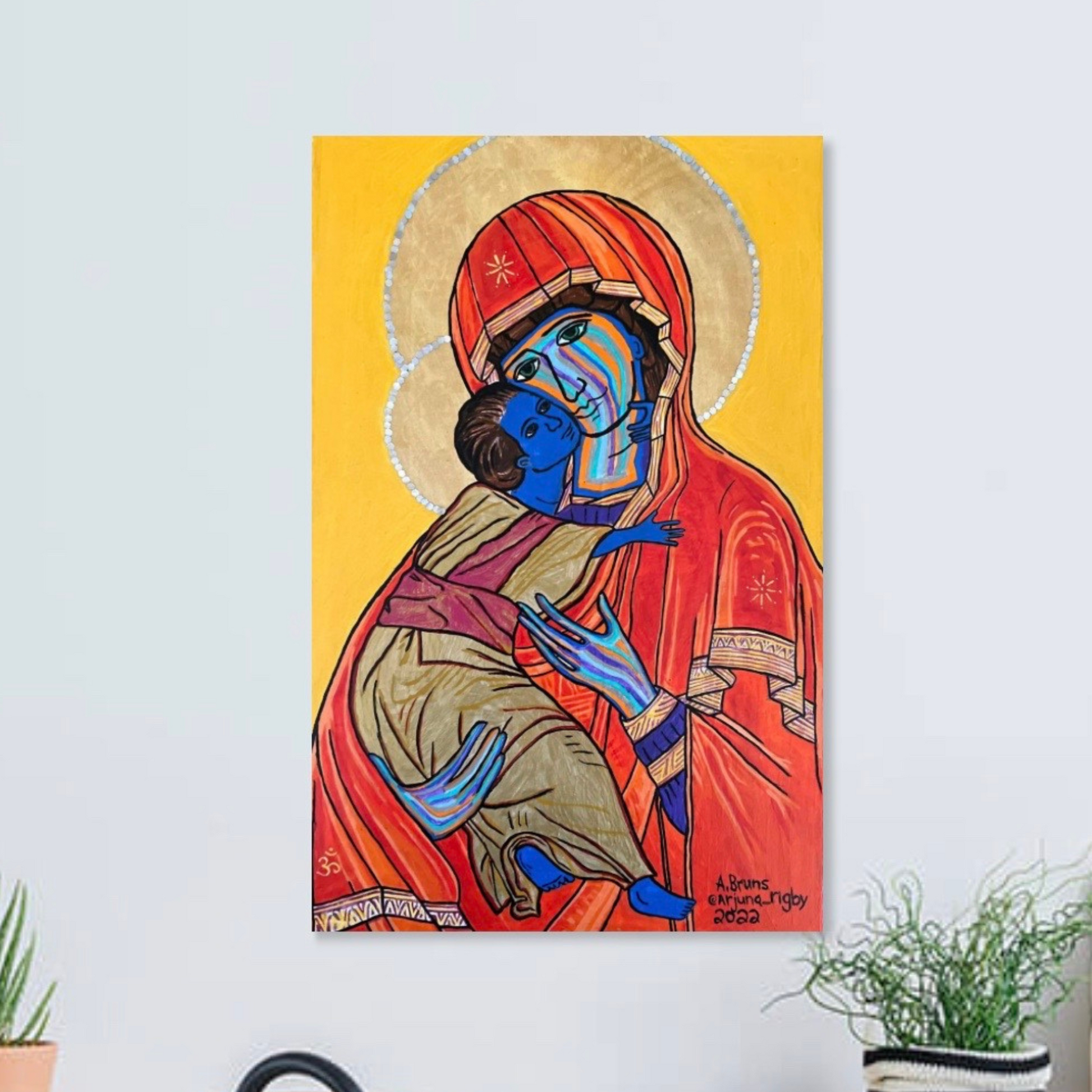 Christ Within - Original Acrylic Painting - Arjuna Rigby Art and Lifestyle Store