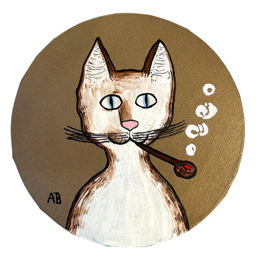 The original Gentleman's Cat - Arjuna Rigby Art and Lifestyle Store