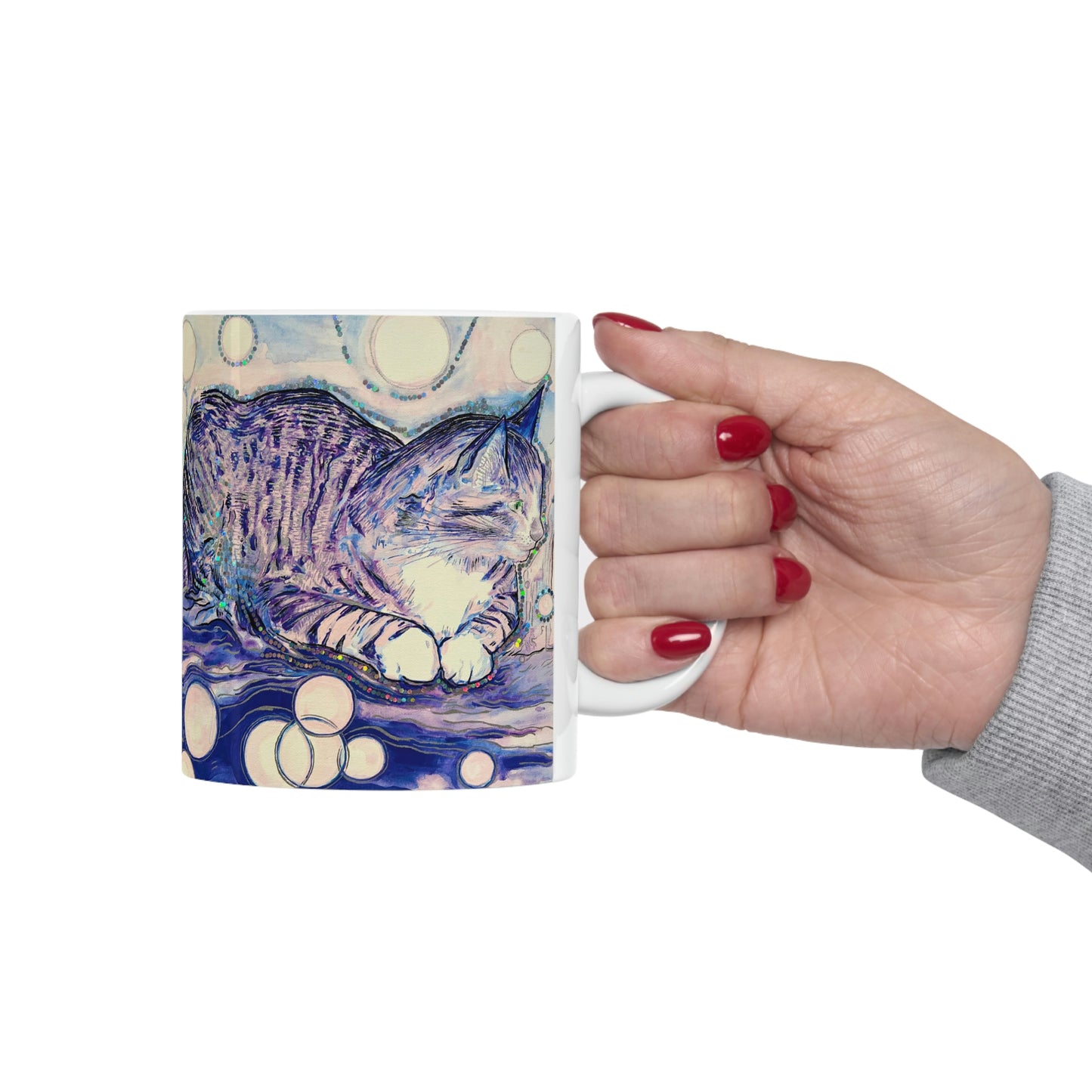 Cat Vibes - Mug - Arjuna Rigby Art and Lifestyle Store
