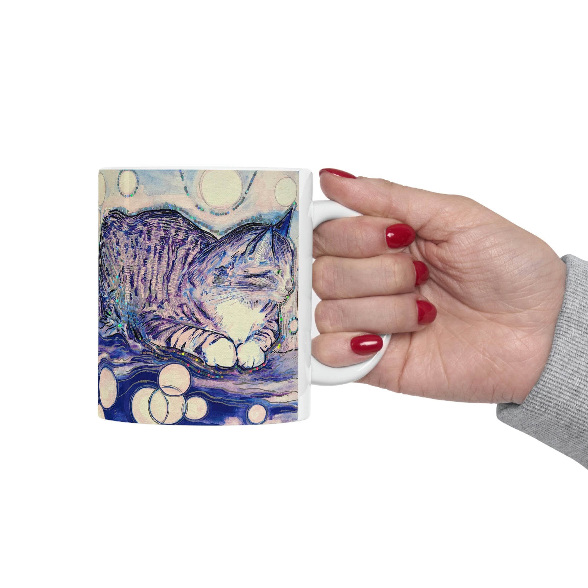 Cat Vibes - Mug - Arjuna Rigby Art and Lifestyle Store