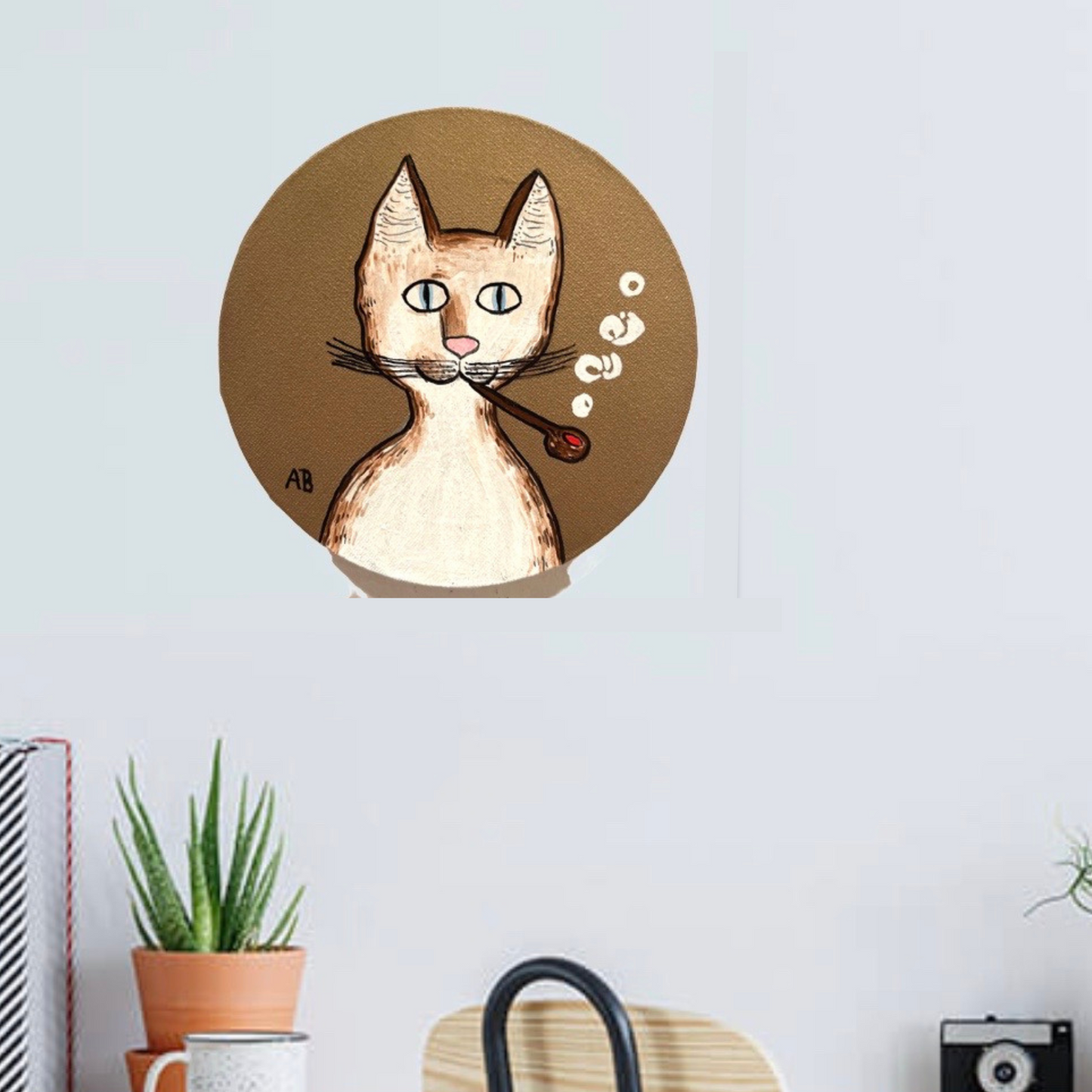 The original Gentleman's Cat - Arjuna Rigby Art and Lifestyle Store