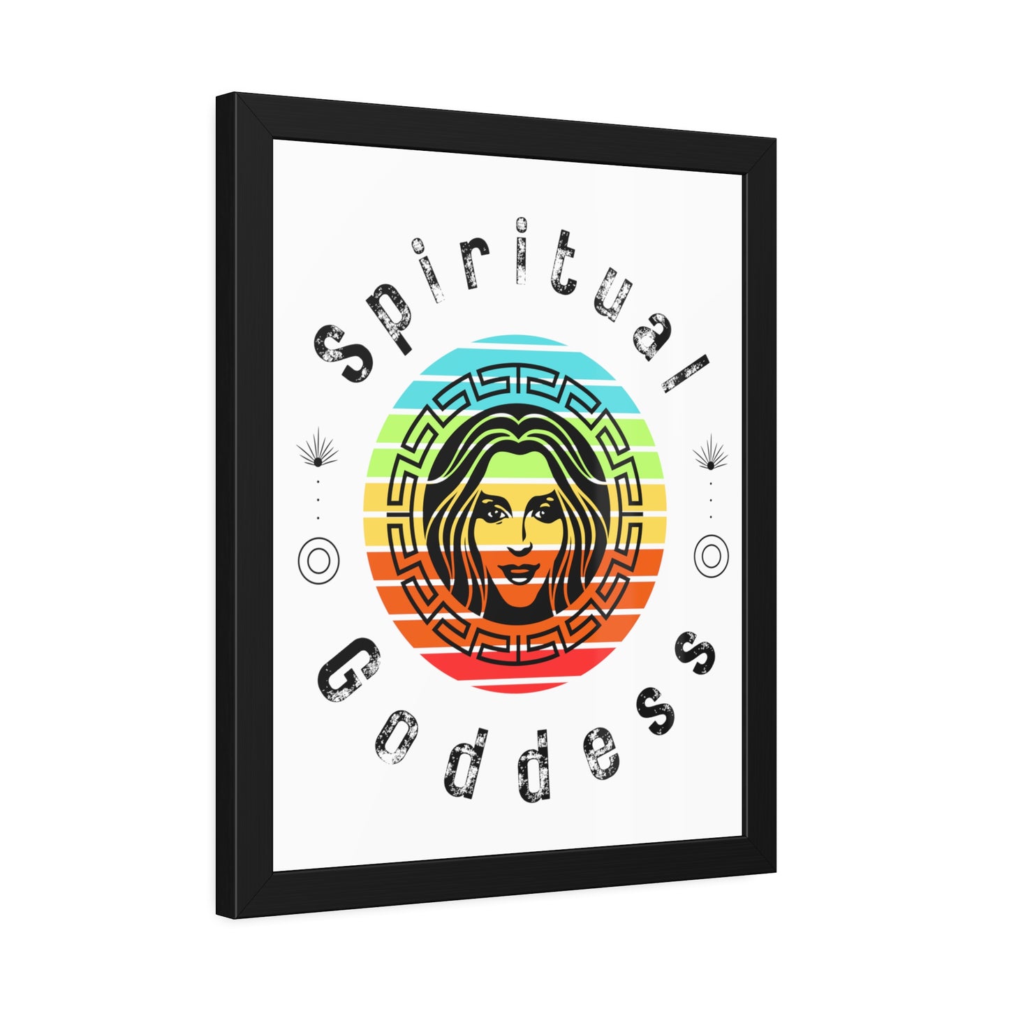 Spiritual Goddess Framed Fine Art Poster white background - Arjuna Rigby Art and Lifestyle Store