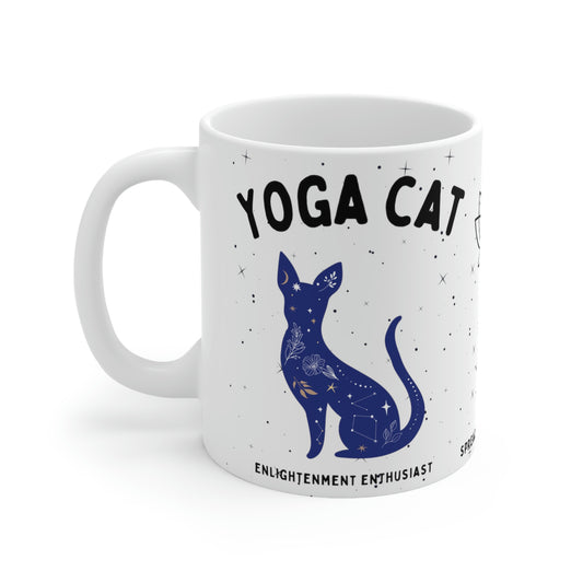Yoga Cat Mug - Arjuna Rigby Art and Lifestyle Store