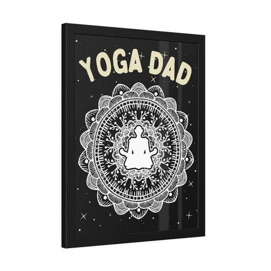 Yoga Dad Framed Fine Art Poster - Arjuna Rigby Art and Lifestyle Store