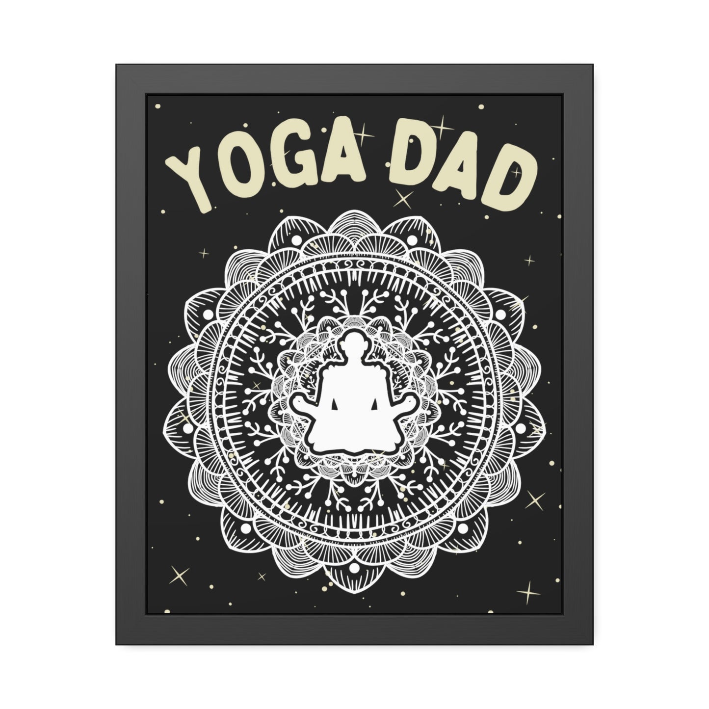 Yoga Dad Framed Fine Art Poster - Arjuna Rigby Art and Lifestyle Store