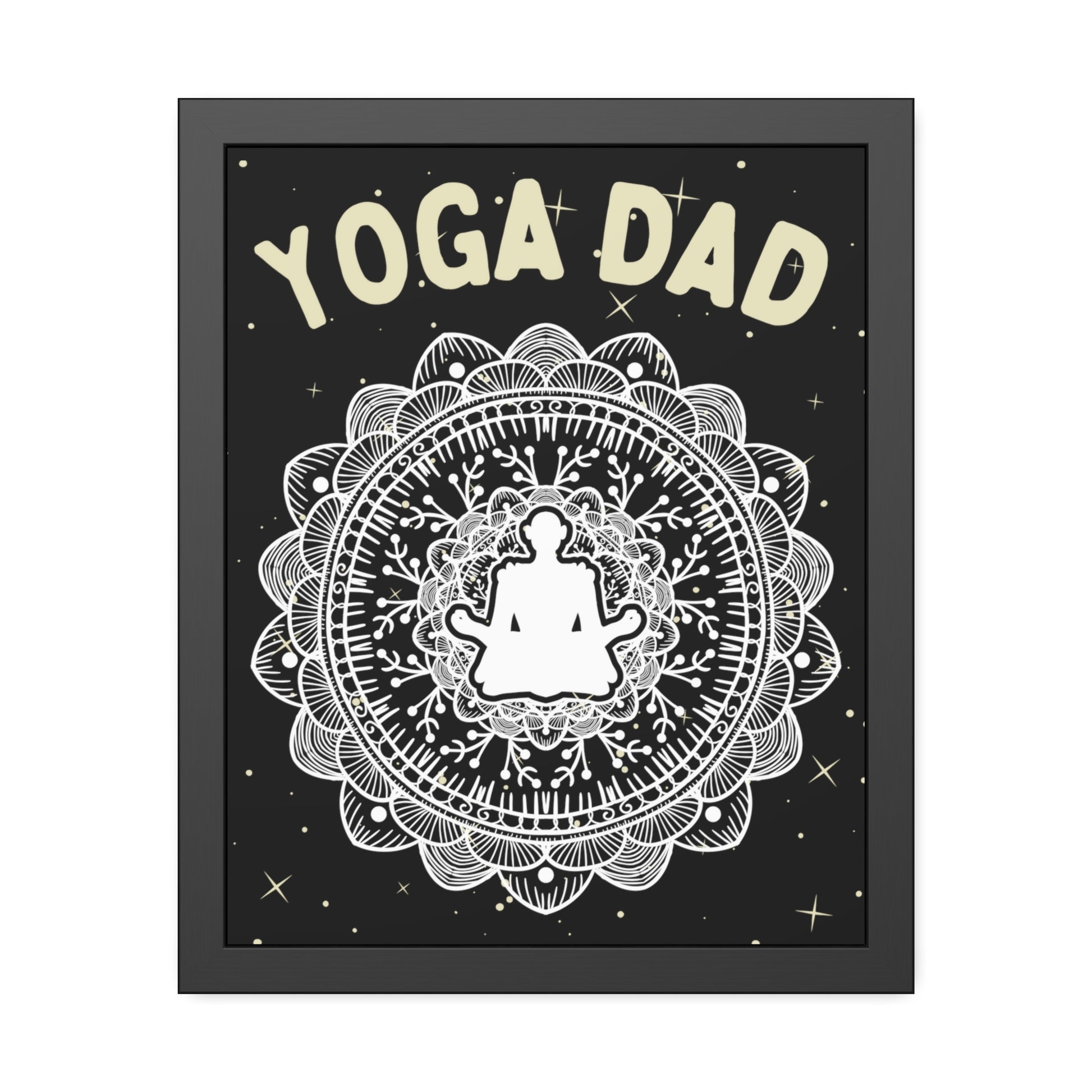 Yoga Dad Framed Fine Art Poster - Arjuna Rigby Art and Lifestyle Store