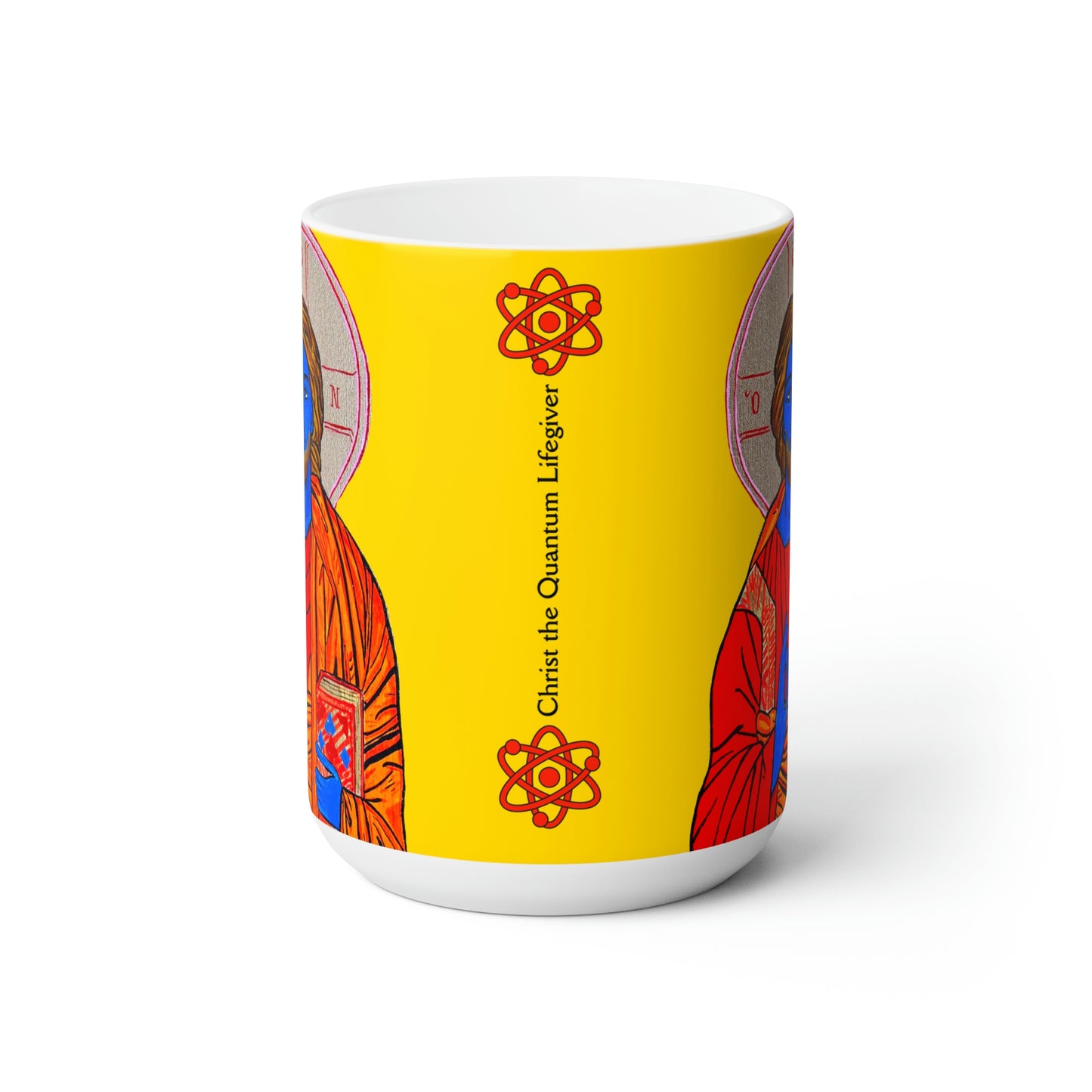 Christ the Quantum Lifegiver Jumbo Size Mug - Arjuna Rigby Art and Lifestyle Store