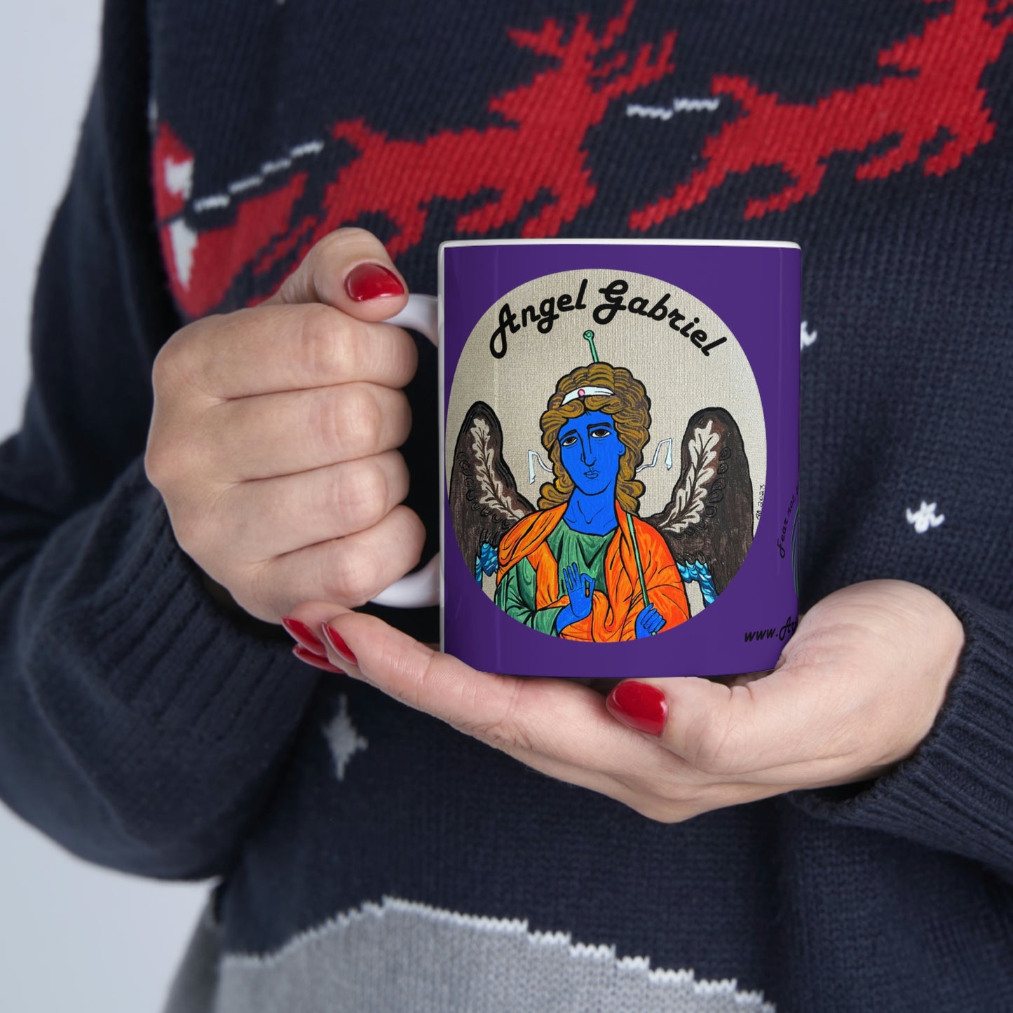Angel Gabriel Mug - Arjuna Rigby Art and Lifestyle Store