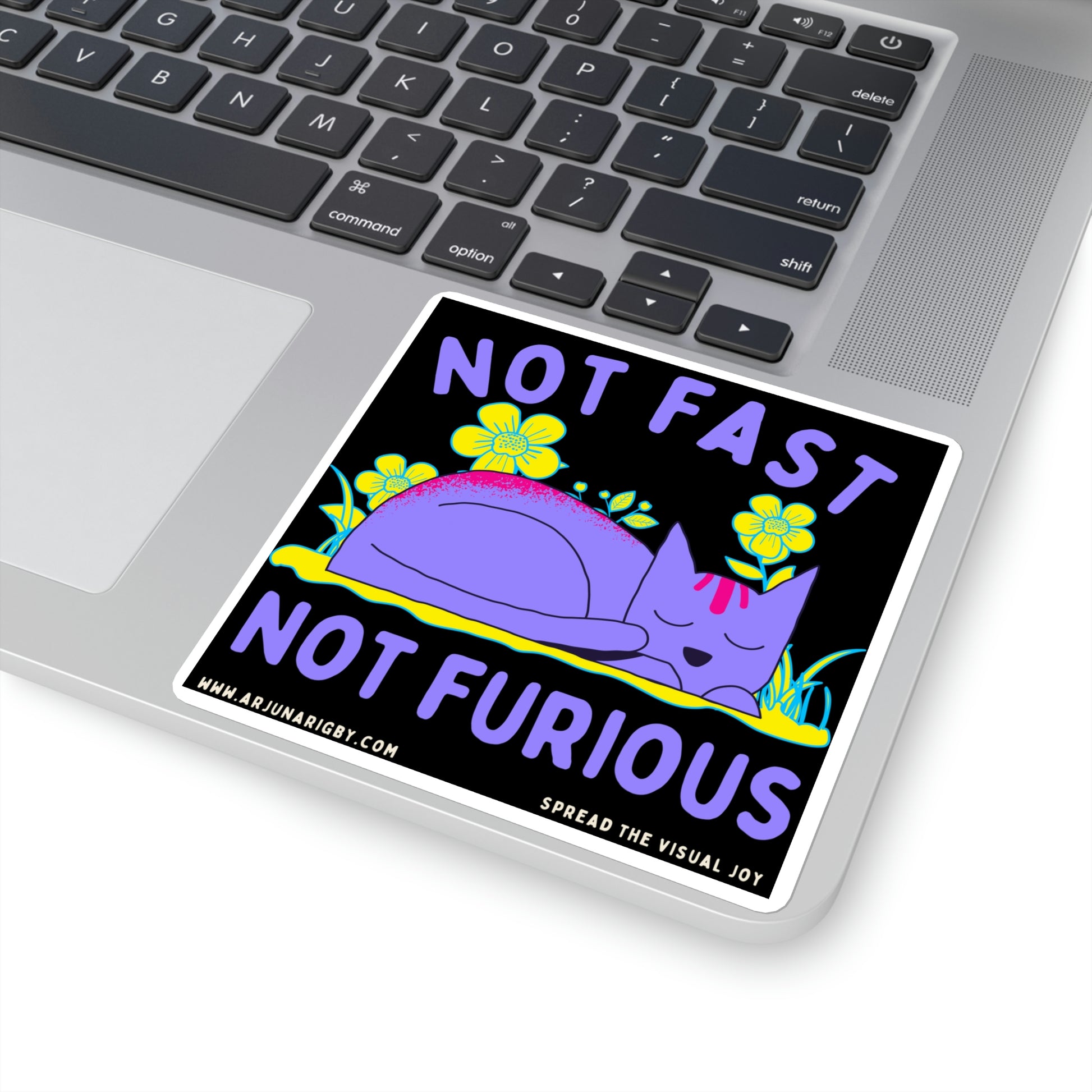Not Fast Not Furious Sticker - Arjuna Rigby Art and Lifestyle Store