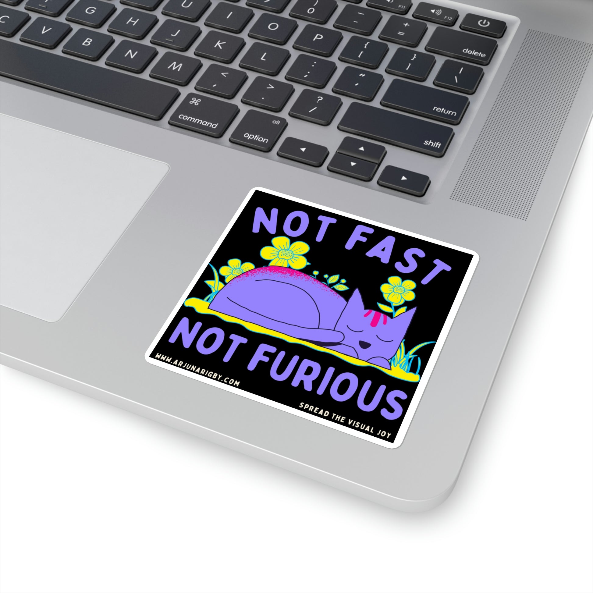 Not Fast Not Furious Sticker - Arjuna Rigby Art and Lifestyle Store