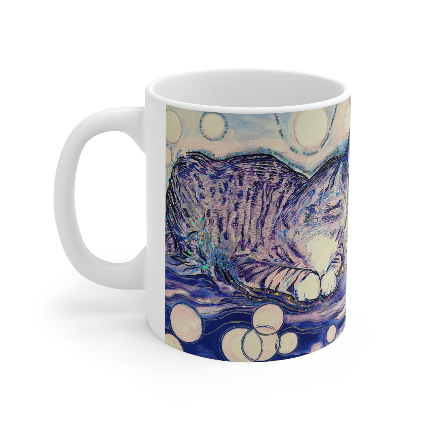 Cat Vibes - Mug - Arjuna Rigby Art and Lifestyle Store