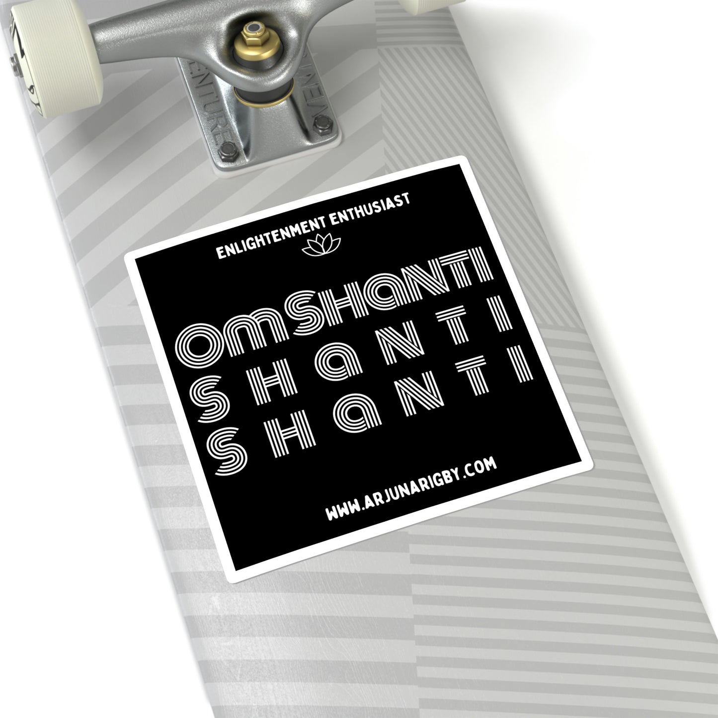 OM Shanti Shanti Shanti - Sticker - Arjuna Rigby Art and Lifestyle Store