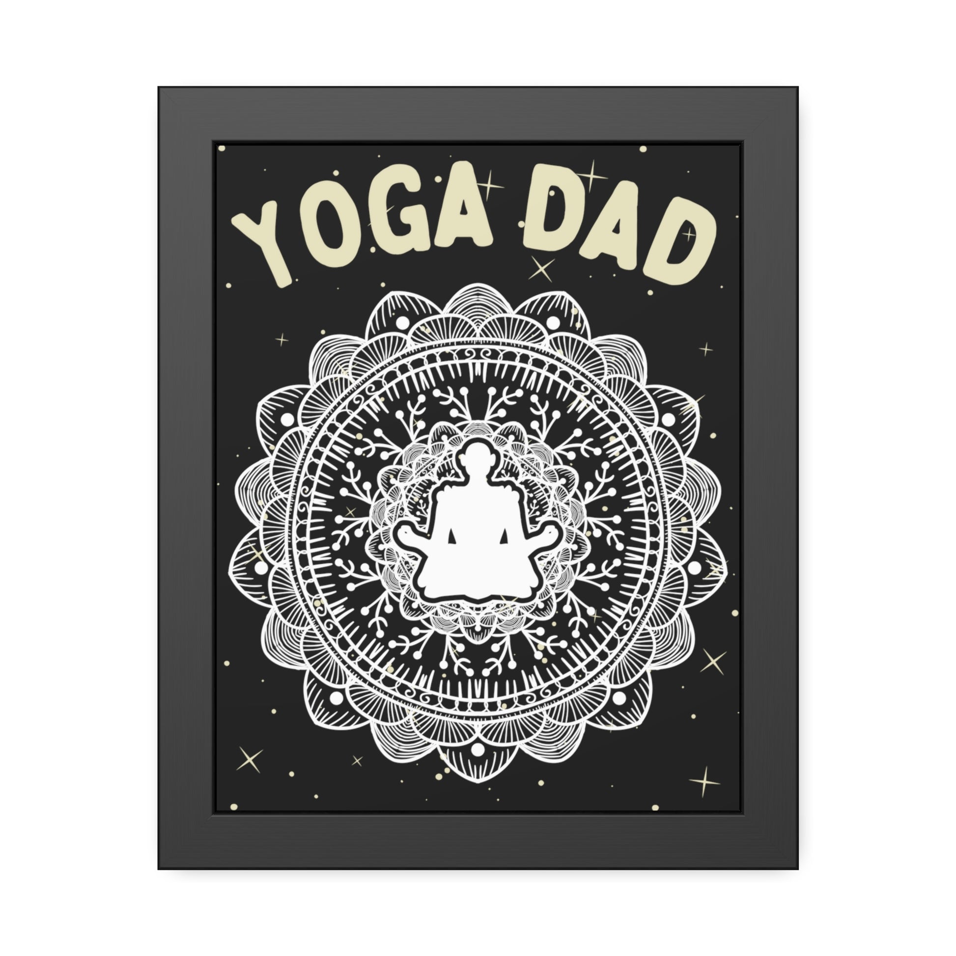 Yoga Dad Framed Fine Art Poster - Arjuna Rigby Art and Lifestyle Store