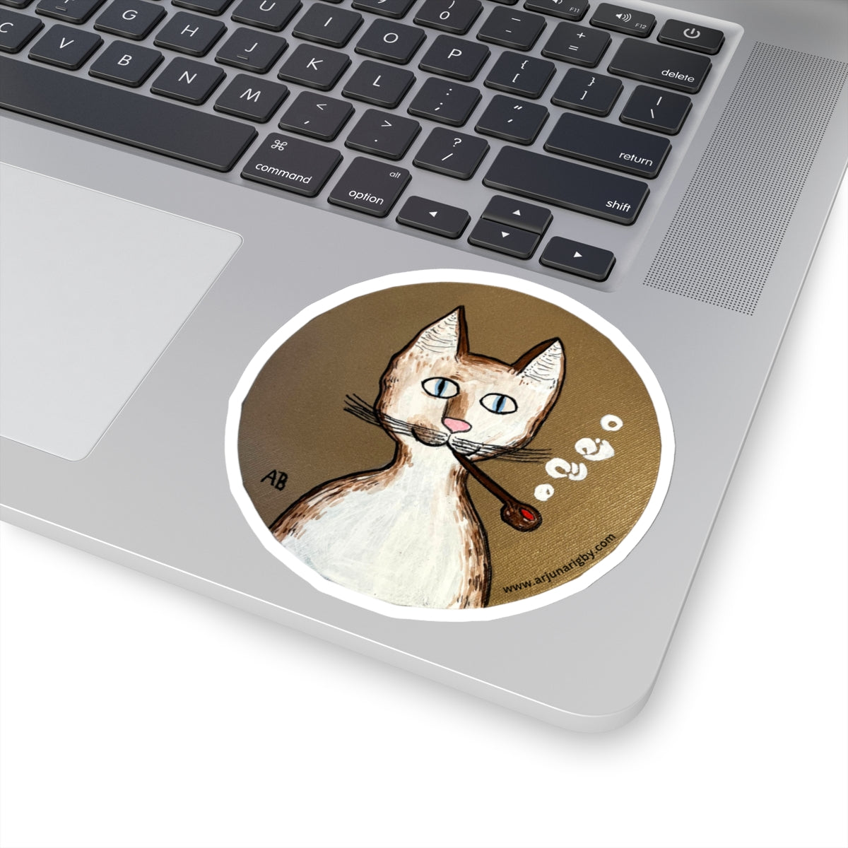 Gentleman's Cat Sticker - Arjuna Rigby Art and Lifestyle Store