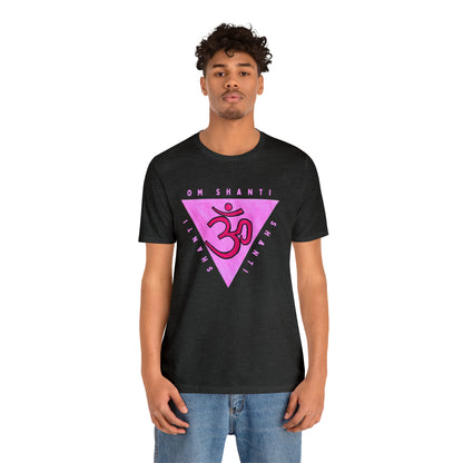 Pink Triangle OM T-Shirt - Arjuna Rigby Art and Lifestyle Store