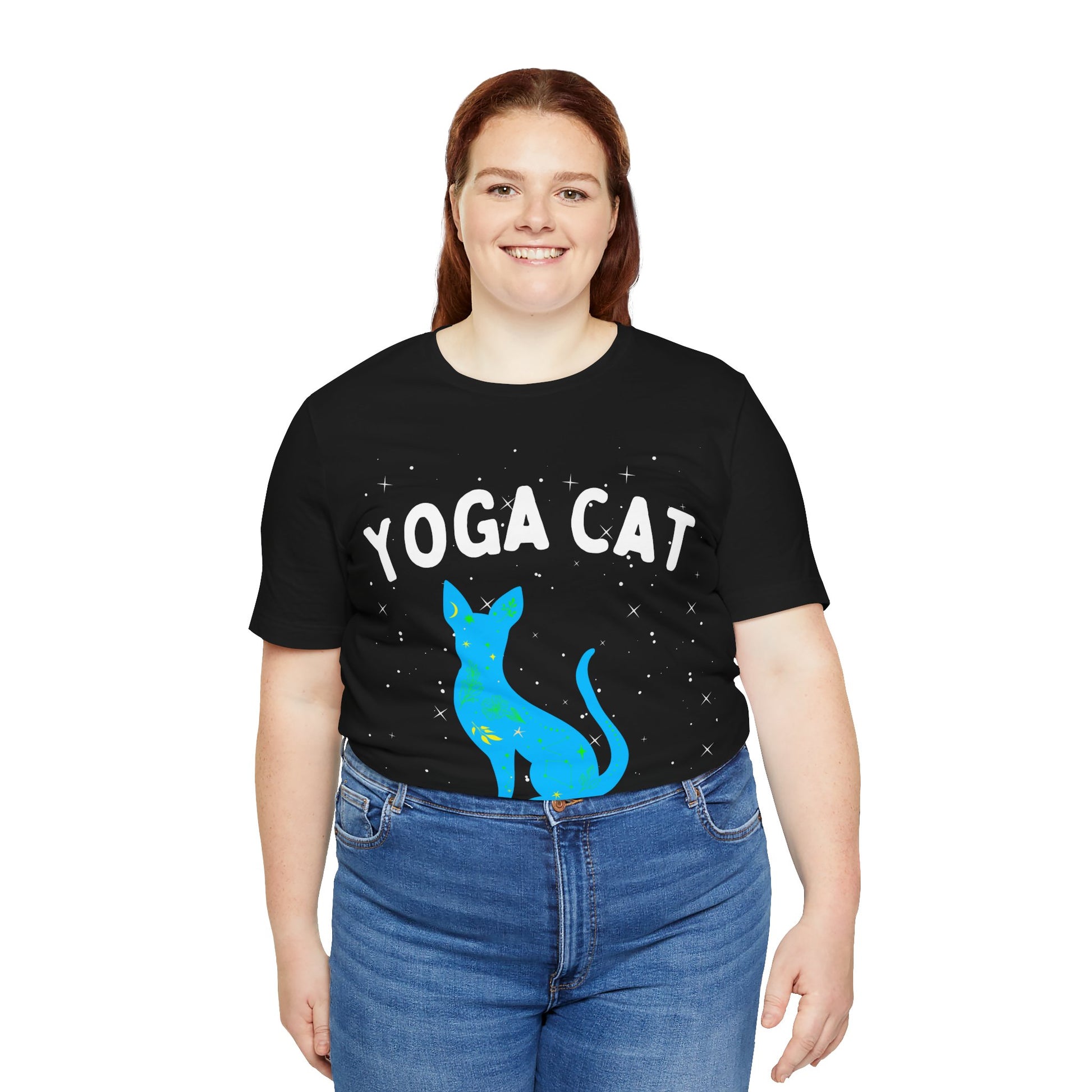 Yoga Cat T-Shirt - Arjuna Rigby Art and Lifestyle Store