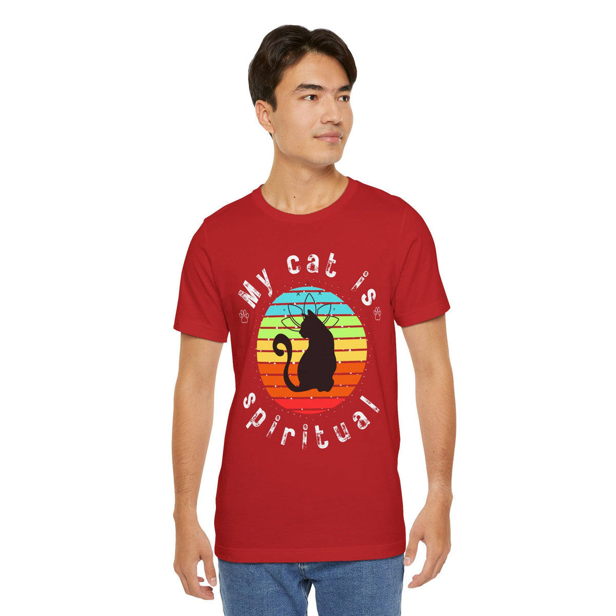 My Cat is Spiritual T-Shirt - Arjuna Rigby Art and Lifestyle Store