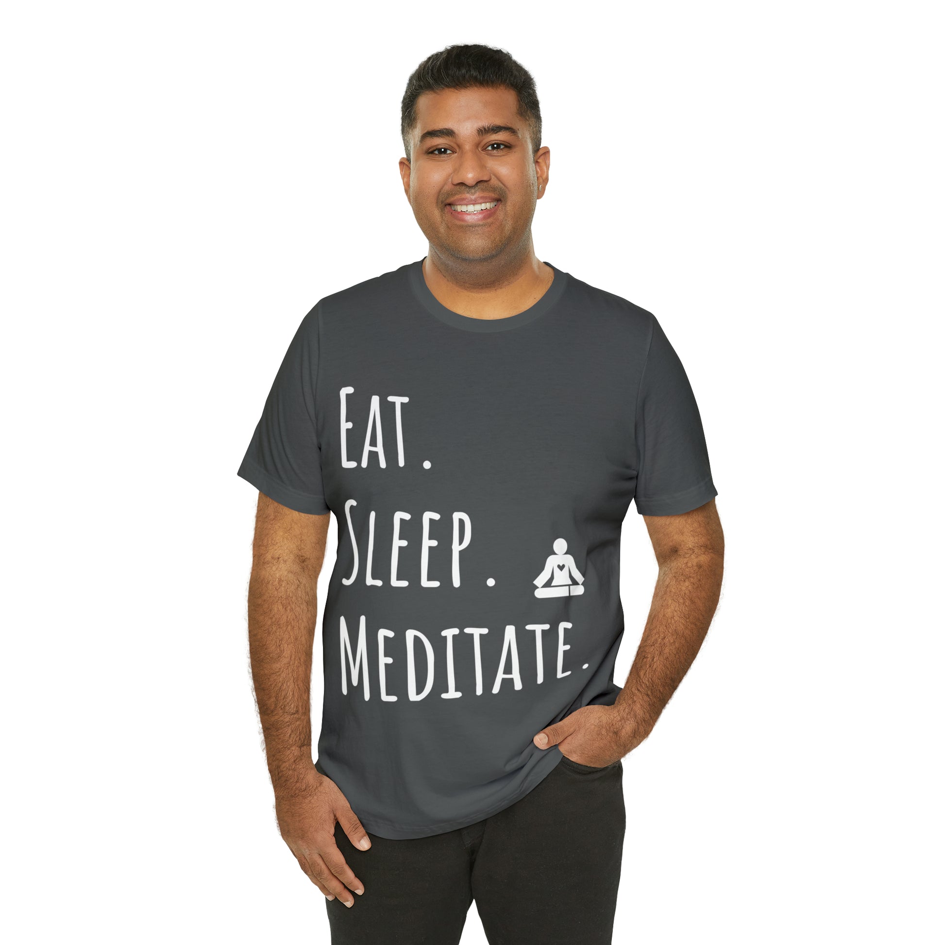 Eat. Sleep. Meditate. T-Shirt - Arjuna Rigby Art and Lifestyle Store