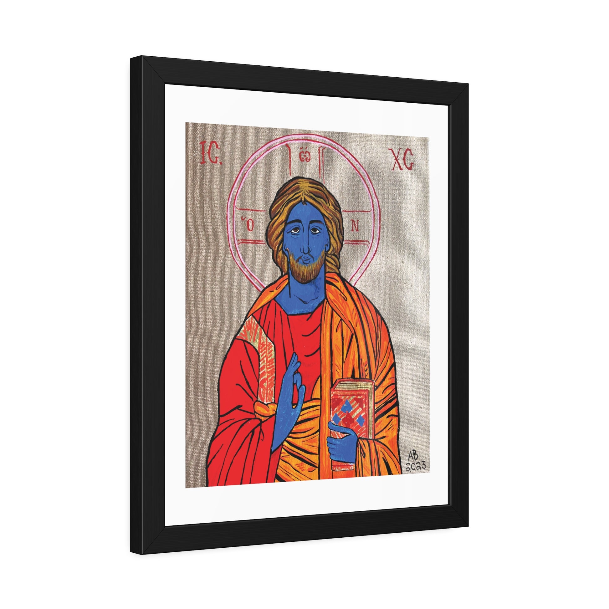 Christ the Quantum Lifegiver Framed Fine Art Posters - Arjuna Rigby Art and Lifestyle Store