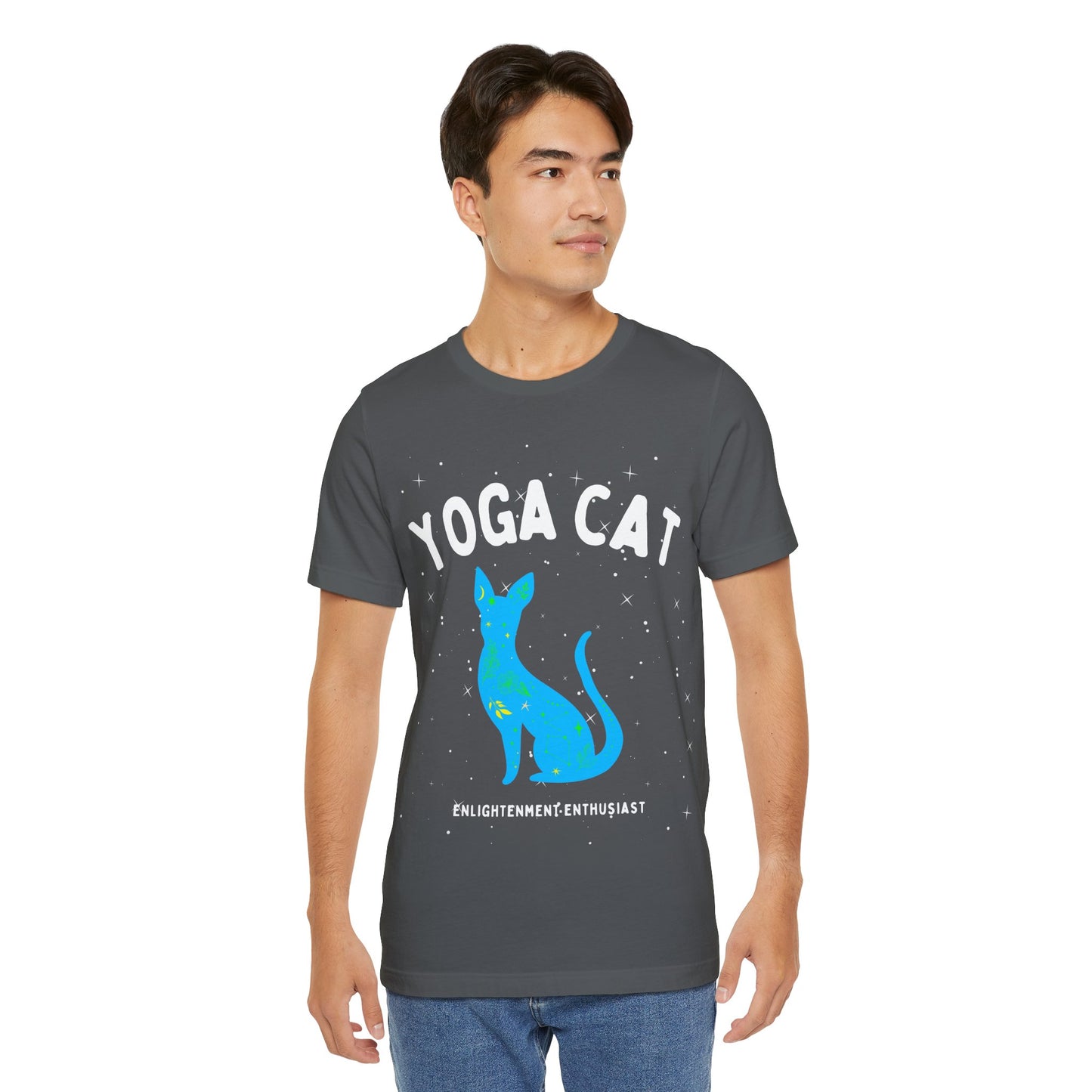 Yoga Cat T-Shirt - Arjuna Rigby Art and Lifestyle Store