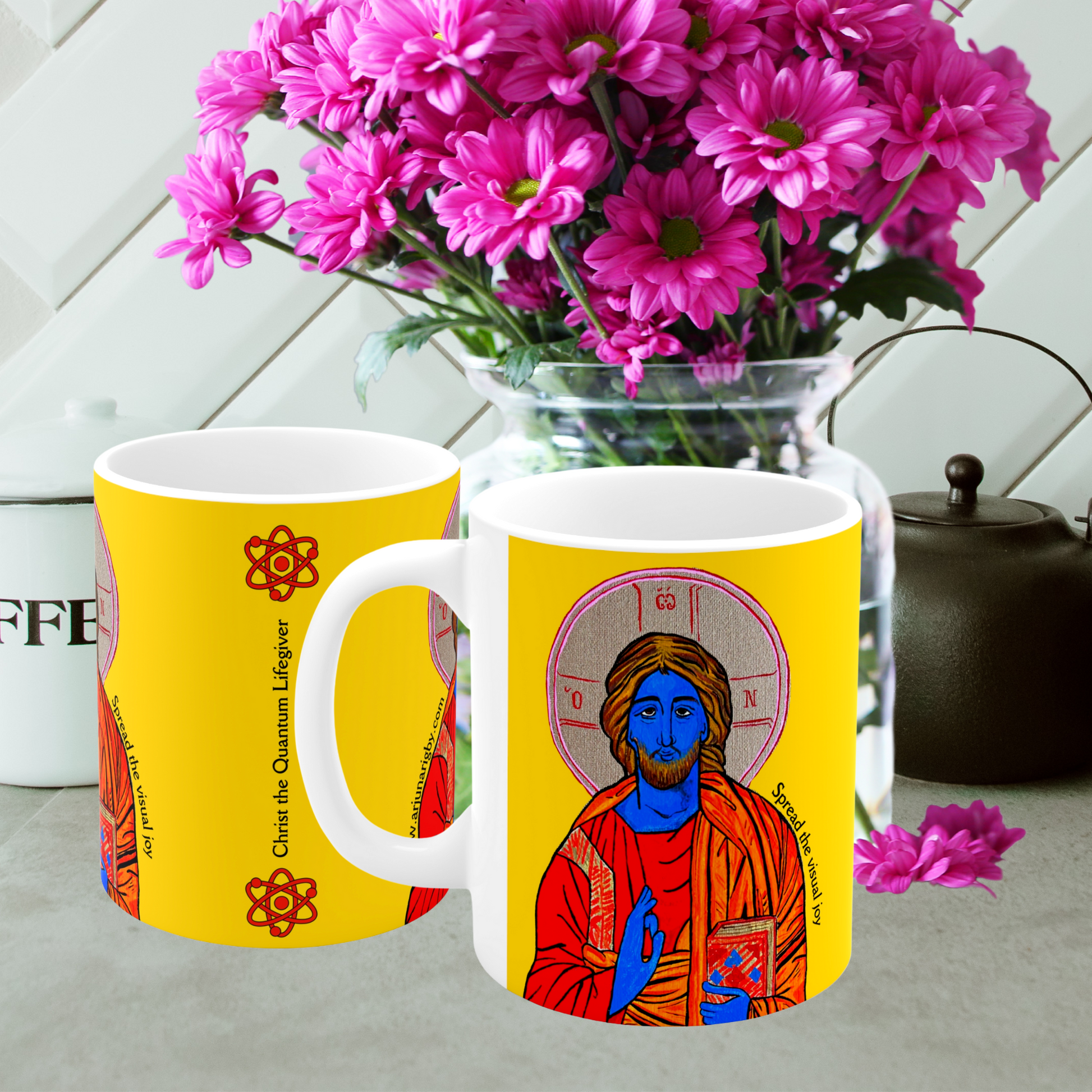 Christ the Quantum Lifegiver - Mug - Arjuna Rigby Art and Lifestyle Store