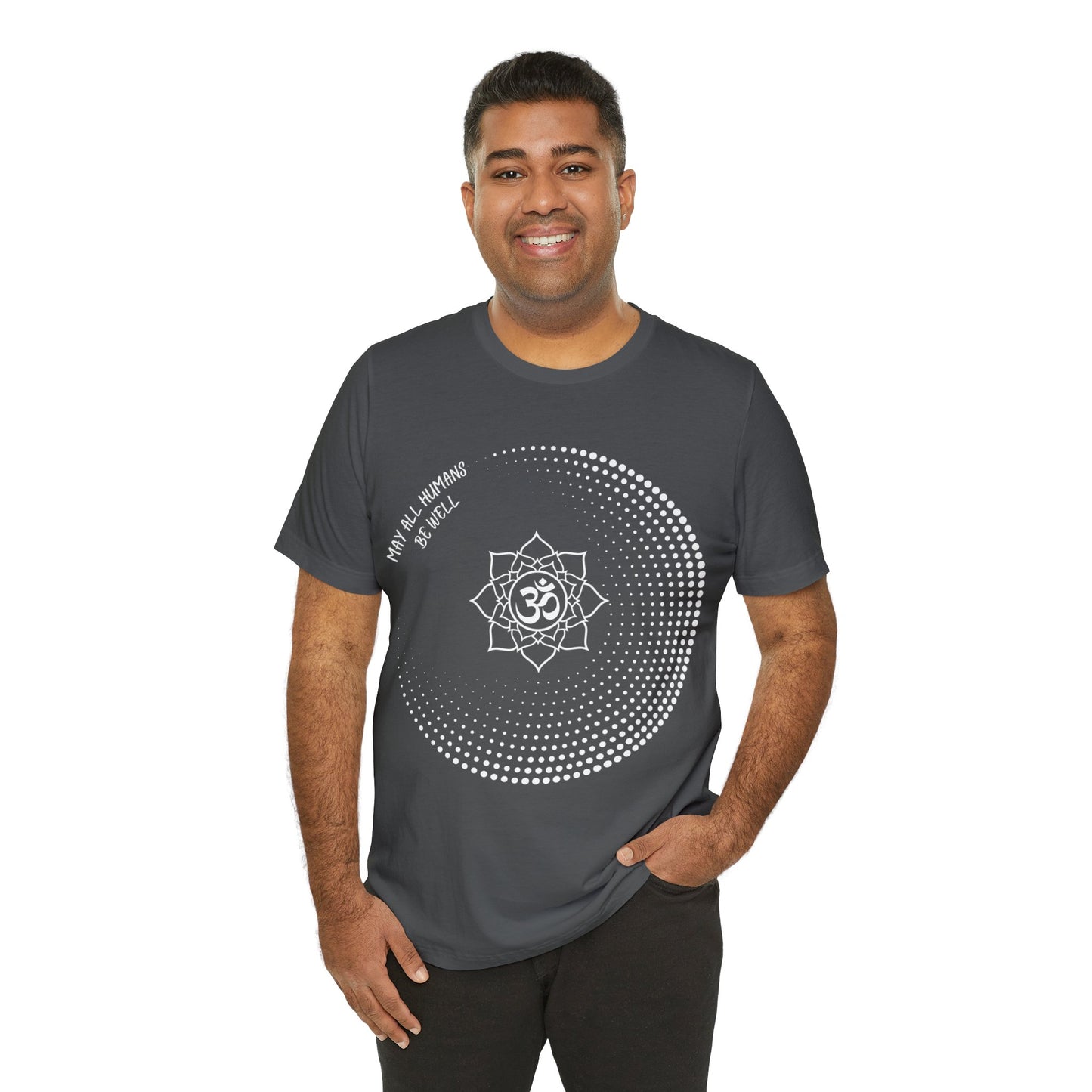 May All Humans Be Well T-Shirt - Arjuna Rigby Art and Lifestyle Store