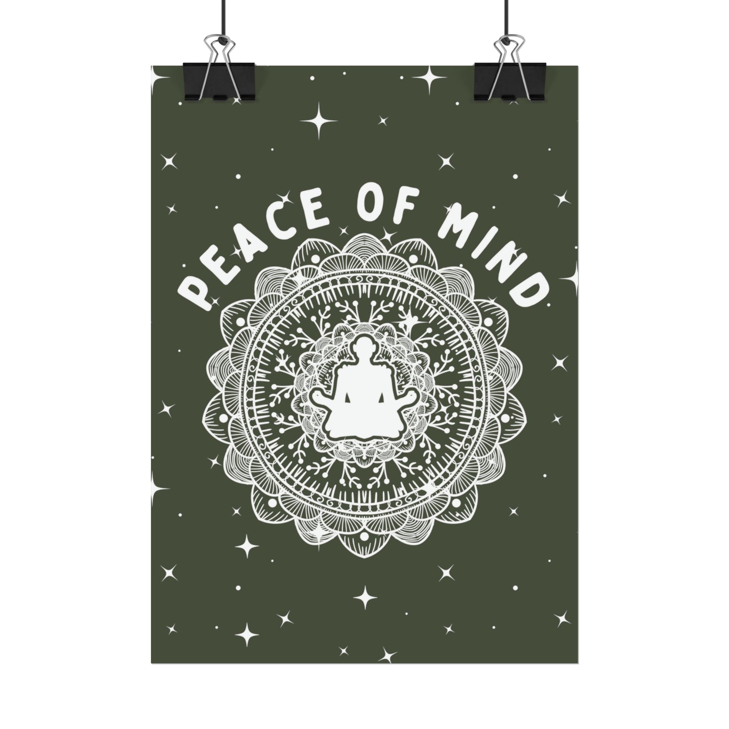 Peace of Mind Fine Art Print green background