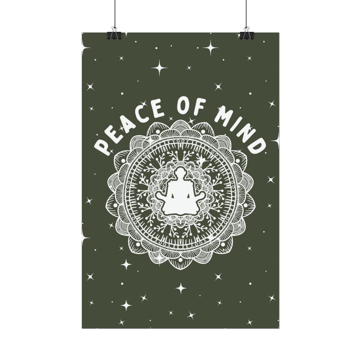 Peace of Mind Fine Art Print green background