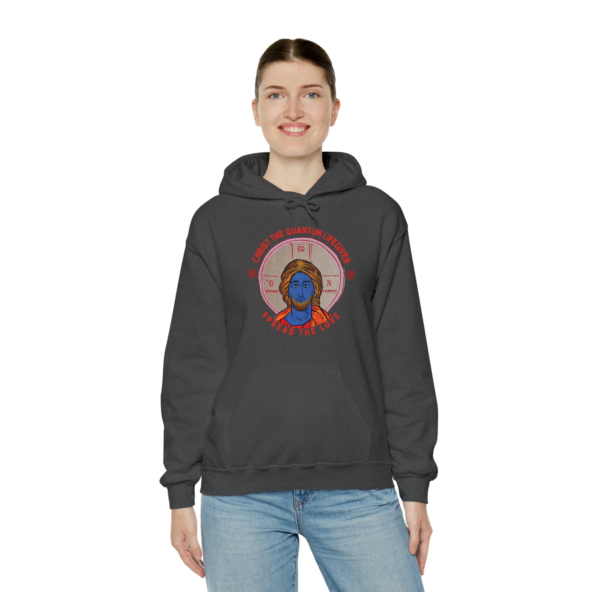 Christ the Quantum Lifegiver Hoodie - Arjuna Rigby Art and Lifestyle Store