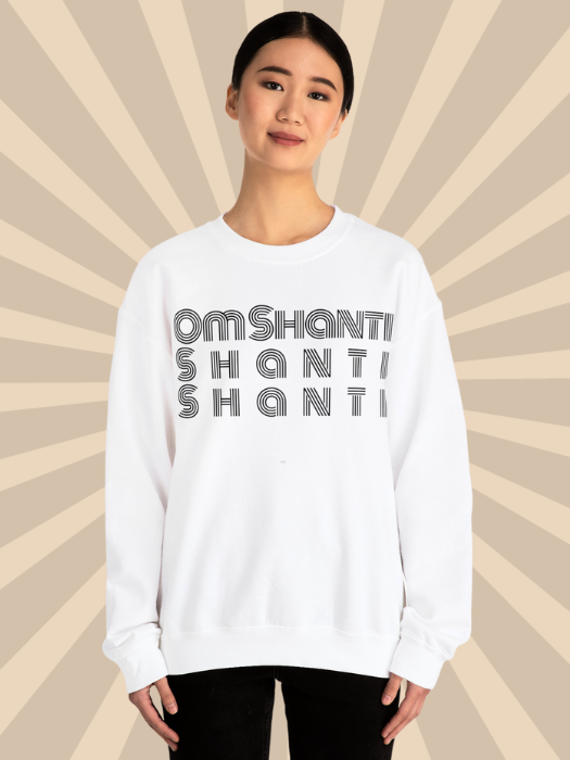 Om shanti shanti shanti Crewneck Sweatshirt