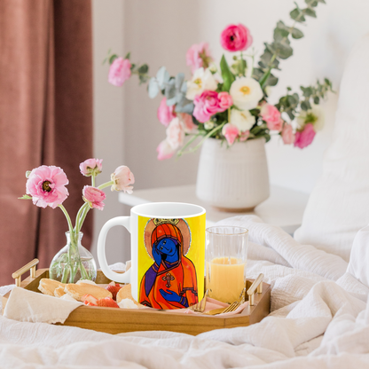 O Queen of Heaven Rejoice! - Mug - Arjuna Rigby Art and Lifestyle Store