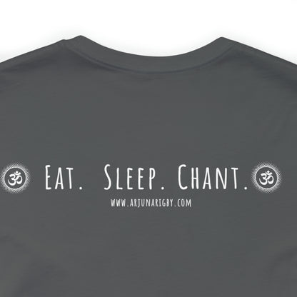 Eat. Sleep. Chant Om. T-Shirt - Arjuna Rigby Art and Lifestyle Store