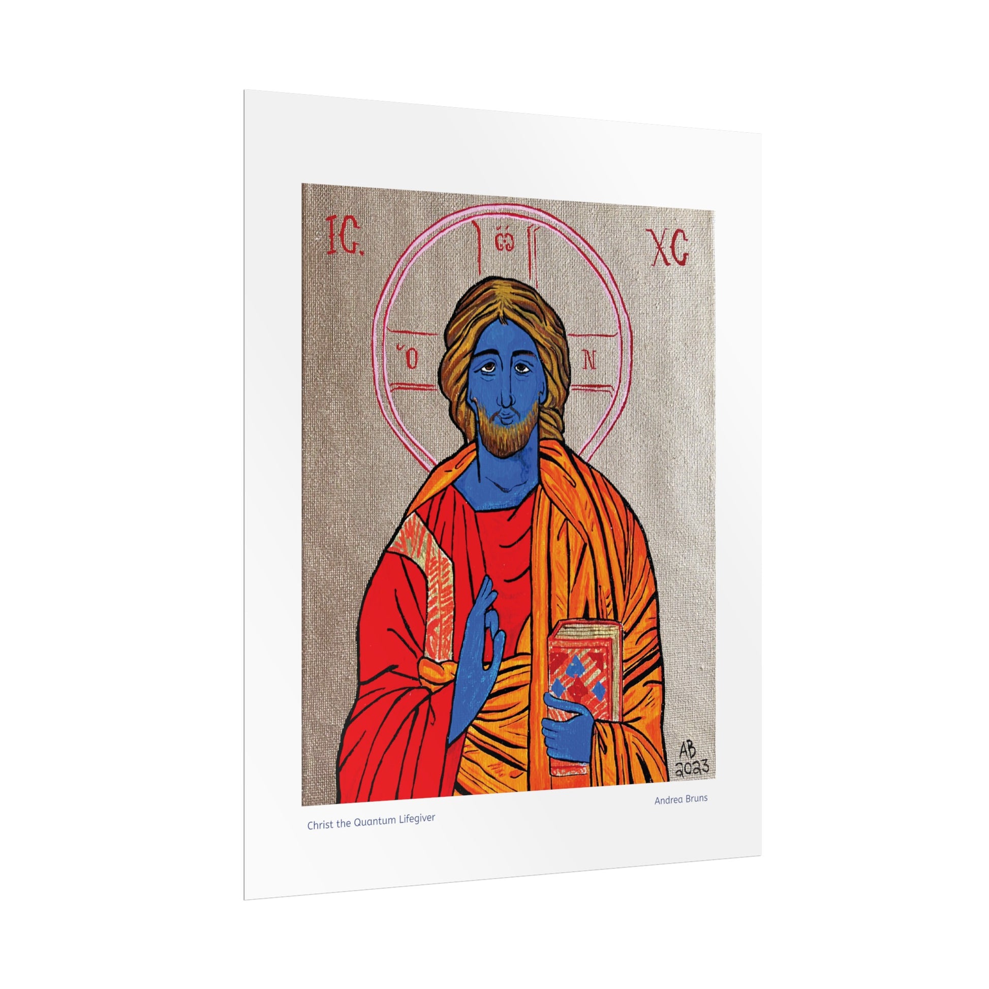 Christ the Quantum Lifegiver Fine Art Poster - Arjuna Rigby Art and Lifestyle Store