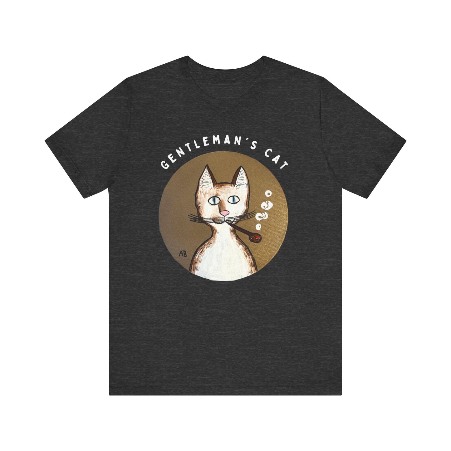 Gentleman's Cat T-Shirt - Arjuna Rigby Art and Lifestyle Store