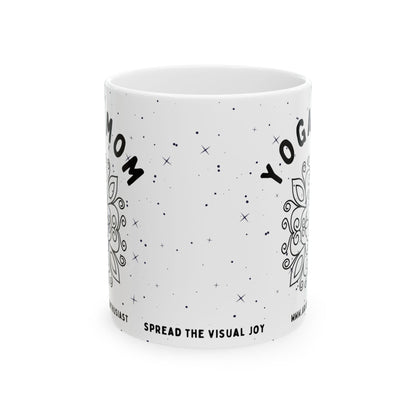 Yoga Mom Ceramic Mug - Arjuna Rigby Art and Lifestyle Store