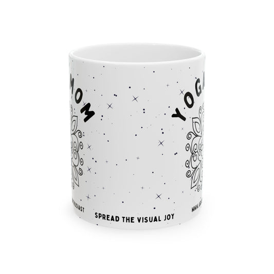 Yoga Mom Ceramic Mug - Arjuna Rigby Art and Lifestyle Store